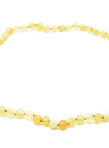 Raw lemon Amber necklace