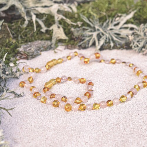 honey amber rose quartz 3
