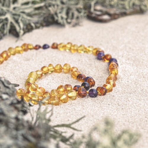 Levander Jive - Honey Amber with caramel Amber and Purple Amethyst 2