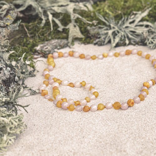 Raw honey rose quartz 3