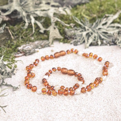 Caramel amber with moonstone 2