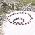 Raw cherry necklace