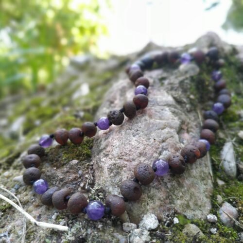 Raw cherry amber amethyst 1